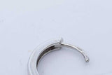 0.56cttw Diamond Hoop Earrings In 18k White Gold 6.7 Grams Eb0426ixzde