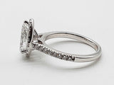 1.35 Cttw Lab Grown Diamonds 14k White Gold 4.7g Ring Size 8 Do0626pcxde