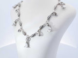 0.84 Cttw Diamond & 14k Gold Crystal Teardrop Necklace 21.6g 17.5in Fw0326lrzxdy