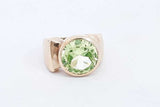 Dason Green Gemstone Ring In 10k Yellow Gold 8.7 Grams Size 7.5 Eb0824llxsa