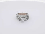 3.10 Diamond 14k White Gold 14k 7.1 Grams Ring Size 6 Sd0425orzxsa