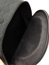 Gucci Medium Backpack In Logo-debossed Rubber-effect Black Leather Fw0426erxdu