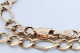 10k Yellow Gold Figaro Chain Necklace 13 Grams 21.5 Inch Eb0126ixzde