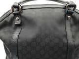Gucci 339551 Gg Black Canvas Dome Satchel Shoulder Bag Do1225rxde