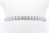 Approx. 8.1ctw Diamond Tennis Bracelet In 14k White Gold 13g 7 Inch Eb1024ccsxsa