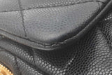 Chanel Black Quilted Caviar Mini Twist Your Buttons Flap Bag Eb0626lexzsa