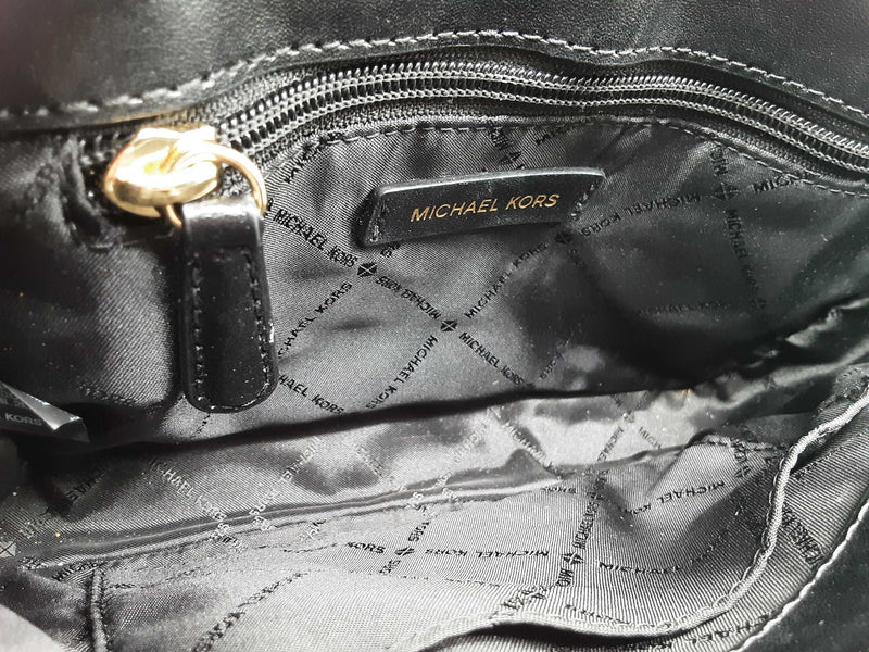 Michael Kors Carmen Convertible Black Leather Crossbody Bag Do0225pxde