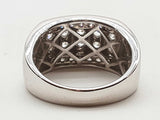 1.42 Cttw Natural Diamonds 14k White Gold 10.7g Ring Size 9.75 Do0626lxzxde