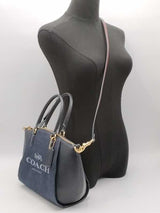 Coach Elise Satchel Denim Blue Aa1026pzsa