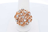 0.6cttw Diamond Ring In 14k Yellow Gold 12.5 Grams Size 8.25 Eb0926lxxzde