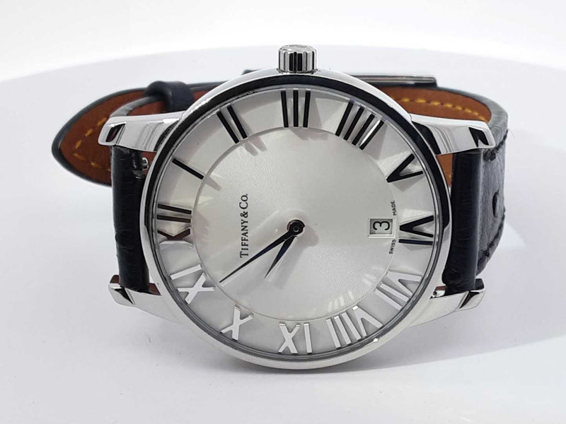 Tiffany & Co. Atlas Stainless Steel 37mm Quartz Watch Sd0525izxsa