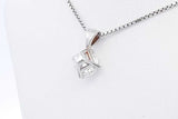 Approx. 1.5ctw Diamond Pendant With 14k White Gold Chain 4g 16 Inch Eb0724ocxzsa