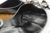 Gucci Black Patent Leather Peep Toe Wedges Size 10.5 B Eb1225crde