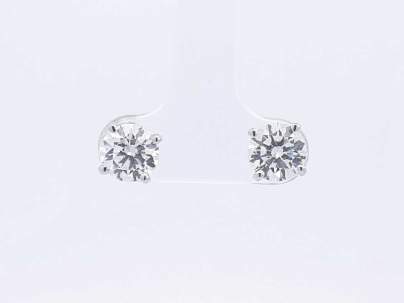 2.1ctw Lab Grown Diamond Stud Earrings In 14k White Gold 1.1 Grams Sd0723srxsa
