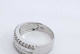 1.0cttw Diamond 18k White Gold Ring 4.6 Grams Size 7 Eb0526pirdu