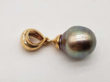Multicolor Iridescent Gray Pearl 14k Yellow Gold 10.5g Ensemble Set Do0526rxzde