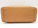 Chanel Caramel Beige Quilted Caviar Leather Shopping Tote Bag Do0725loxzde