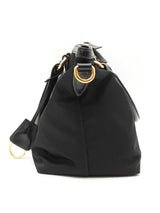 Prada 2-way Satchel In Satchel In Black Tessuto Nylon & Leather Fw0925orxdu