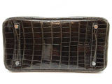 Hermes Birkin 30cm Graphite Gray Crocodile Palladium Handbag Do0925wprxzde