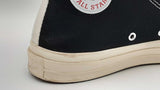 Converse Play Comme Des Garçons Chuck Black High Top Sneakers Size 8 Fw1124oxdu