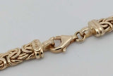 14k Yellow Gold Byzantine Link Chain Necklace 21.8 Grams 19 Inch Eb0926lopxsa