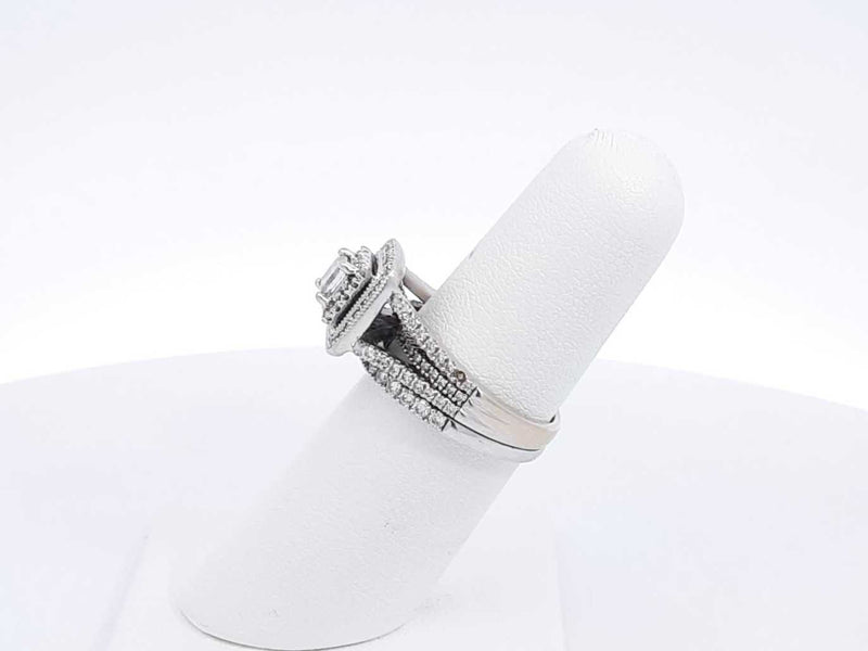 Approx. 0.45ctw Diamond Ring In 14k White Gold 8.1 Grams Size 6 Eb0125isrsa