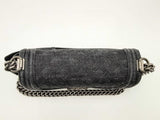 Chanel Medium Boy Bag In Quilted Black Denim Fw1024wxzxsa