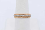Tiffany & Co. Rope Diamond 18k Yellow Gold Platinum Ring 6.6g Sz 7.5 Eb826orxzde