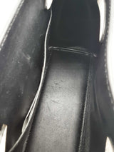 Versace La Medusa Black & White Leather Top Handle Bag Eb0926erxde