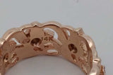 14k Rose Gold Diamond Floral Eternity Band 7.8 Grams Size 6 Eb0926pexsa