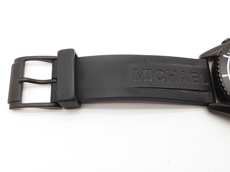 Michael Kors Mk8377 45 Jetmaster Chronograph Black Steel Quartz Watch Do0925oxde