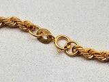 18k Yellow Gold 6.2g Rope Chain 22 In Do0125wxzde