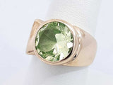 Dason Green Gemstone Ring In 10k Yellow Gold 8.7 Grams Size 7.5 Eb0824llxsa