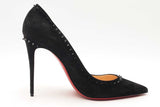 Christian Louboutin Veau Velours Spiked Anjalina Heels Size 41.5 Eb0125exsa