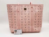 Mcm Toni Visetos Powder Pink Shopper Tote Bag Sd1025lrzde