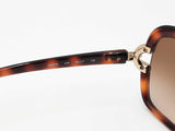 Chloé Square Sunglasses In Tortoise-shell With Gradient Lenses Fw0126rzdu