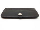 Hermes Dogon Noir Black Clemence Palladium Hardware Wallet Do0426rxzde