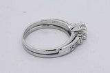 0.64cttw Diamond Ring In 14k White Gold 4.2 Grams Size 6 Eb0826wrxsa
