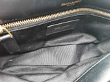 Yves Saint Laurent Ysl Calypso Black Patent Leather Crossbody Bag Do0524lxzxde