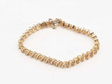 5.70ctw Diamonds 14k Yellow Gold 15.2 Grams Bracelet 7 Inch Sd0625orzxsa