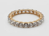 1.61 Cttw Lab Grown Diamonds 14k Two Tone Gold 1.41g Ring Size 6 Do0726pxzde
