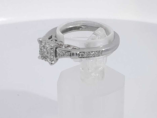 0.35 Cttw Diamond 10k White Gold Ring 3 Grams Size 6 Aa0625lorsa