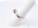 Two Hearts 0.38 Cttw Diamond & 10k Gold Bridal Set 3.6 Grams Size 7 Fw0326lsrdu