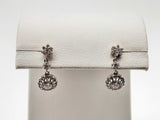 14k White Gold Diamond Dangle Stud Earrings Do0624oxzde