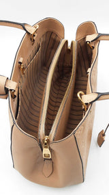 Louis Vuitton Montaigne Handbag In Beige Monogram Empreinte Leather Fw0926cexdu