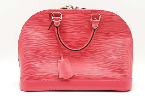 Louis Vuitton Alma Pm Red Epi Leather Handbag Sd0725wzxdu