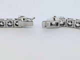 9.68 Cttw Lab-grown Diamond & Silver Tennis Bracelet 9.7 Gram 7 In. Fw0425lwrxdu
