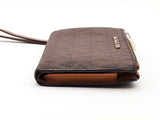 Michael Kors Jet Set Travel Large Logo Continental Wristlet Brown Aa0626orsa