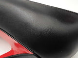 Christian Louboutin Apostrophy Black Leather Pumps Size 42 Eb0526lxzsa