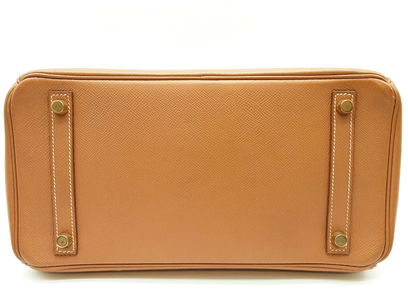 Hermes Birkin 30 Gold Brown Epsom Gold Hardware Handbag Do0725lwrxzde